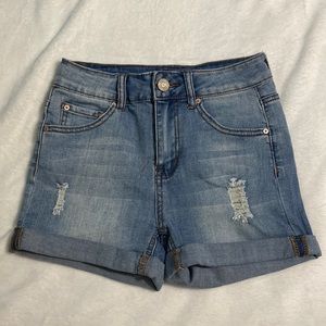Dadgio Rein size 1 light wash , high waisted shorts